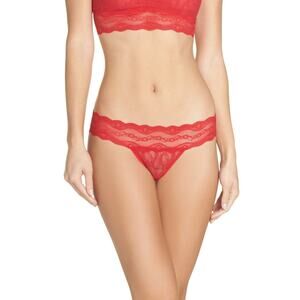 B.tempt'D By Wacoal 'Lace Kiss' Thong, Size X-Large Red